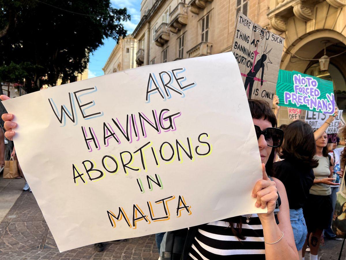 Women in Malta keep having abortions despite it being illegal. File photo of 2024 pro-choice protest.