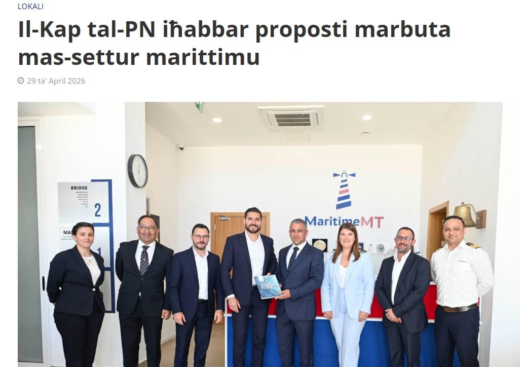 PN media reported Alex Borg's visit.