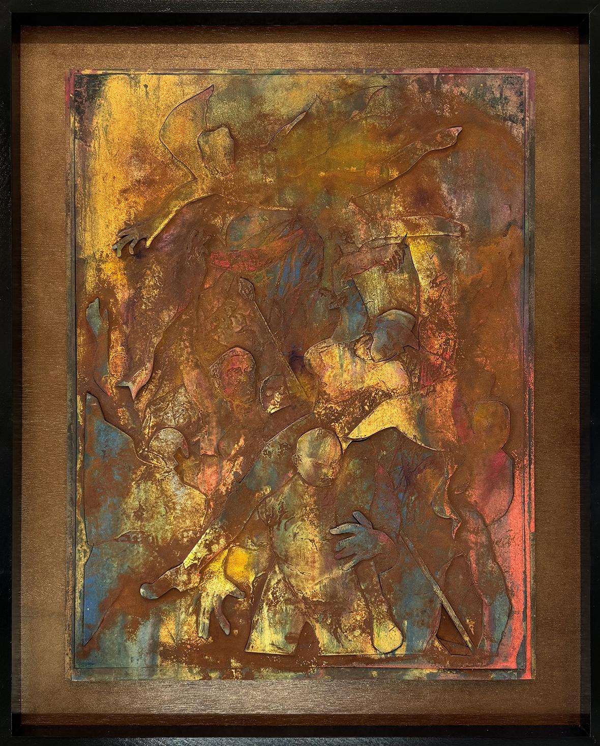 <em>Festivity and Mayhem Rusty Painting</em>