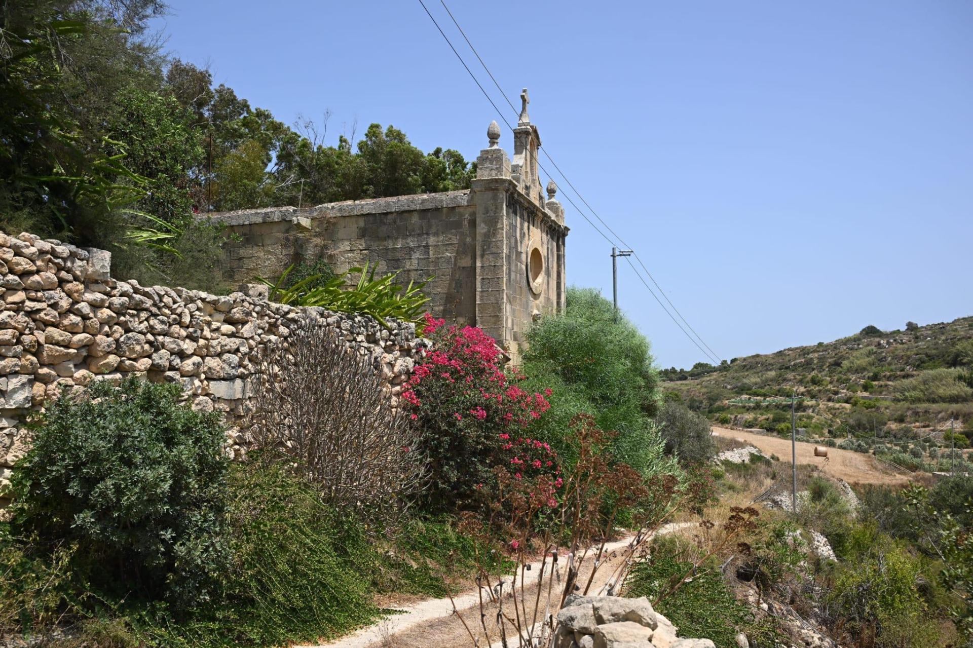 The Wied Qanotta Chapel taken over by nature Photo: Matthew Mirabelli