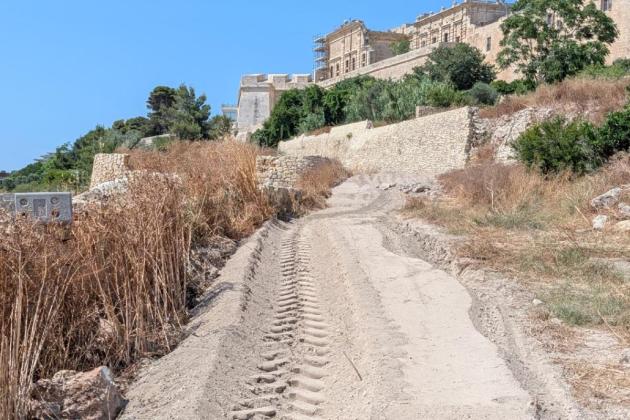 PA investigates illegal works on land beneath Mdina bastions