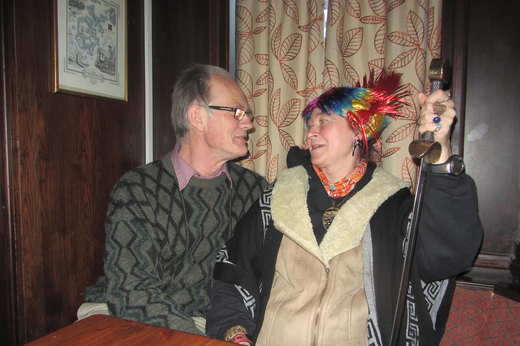 John Sanderson meets his Sliema sweetheart Louise Crookshank in 2014, decades after both were falsely told the other had died.