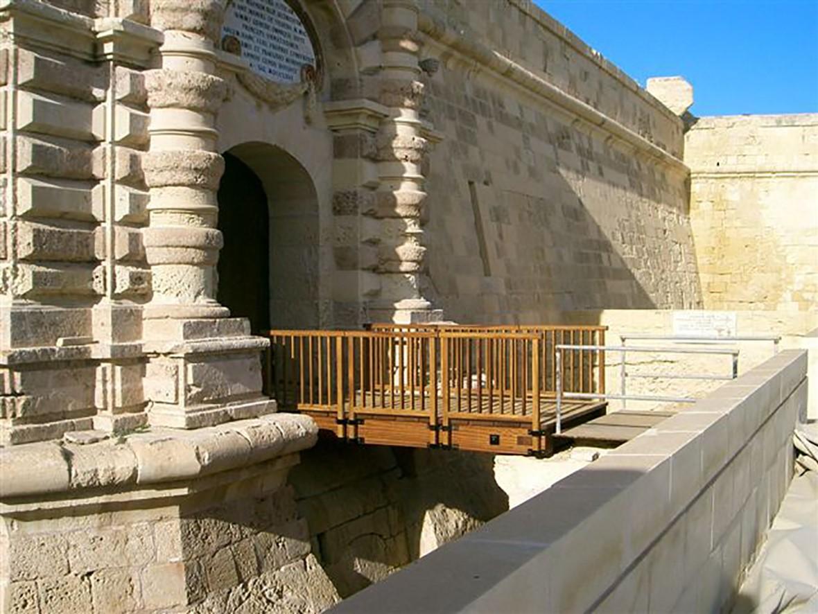 The restored Couvre Porte of Fort Manoel. Photo: MIDI