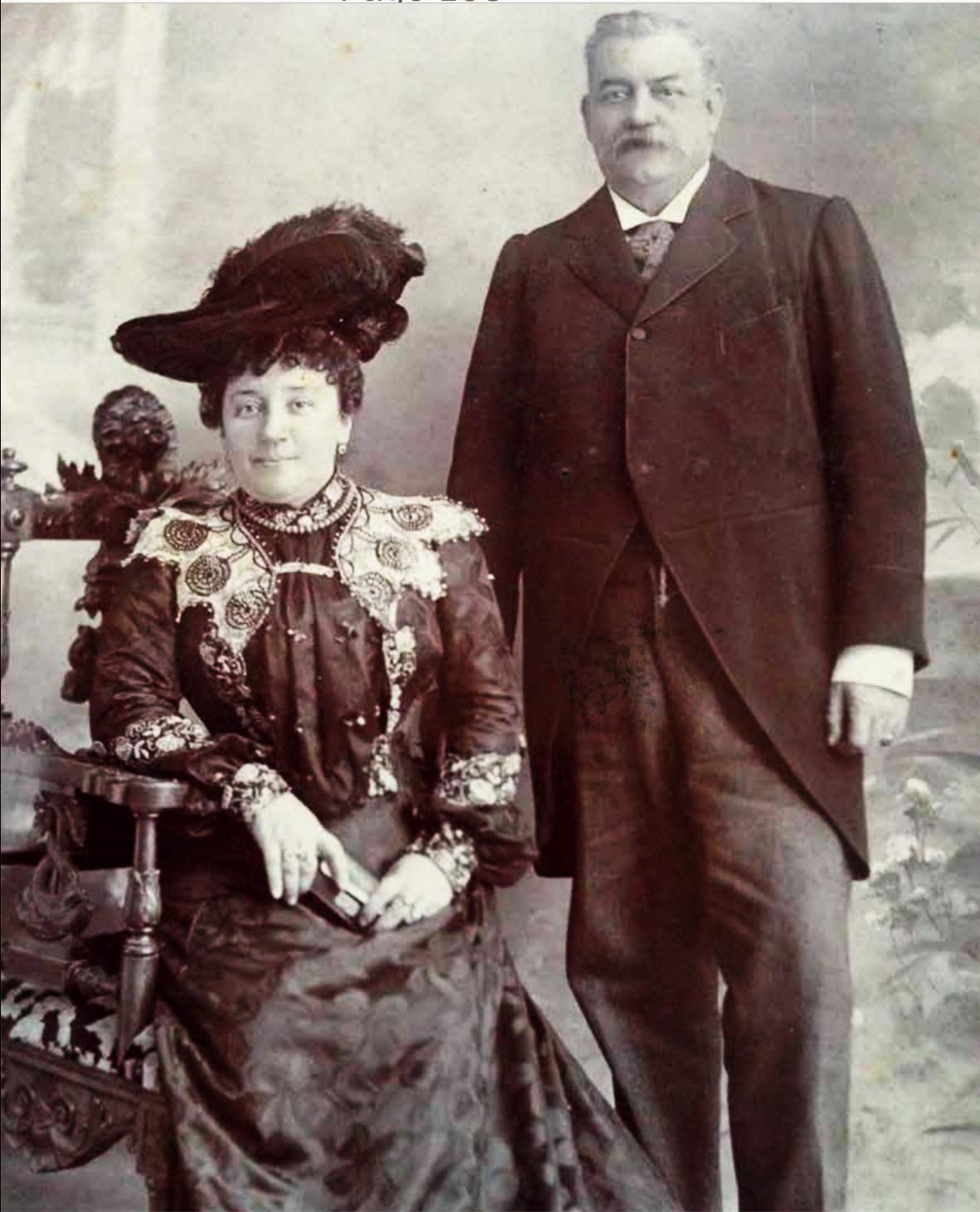 Vella and his wife Giulia had this joint portrait taken on the 25th anniversary of their marriage in 1904.