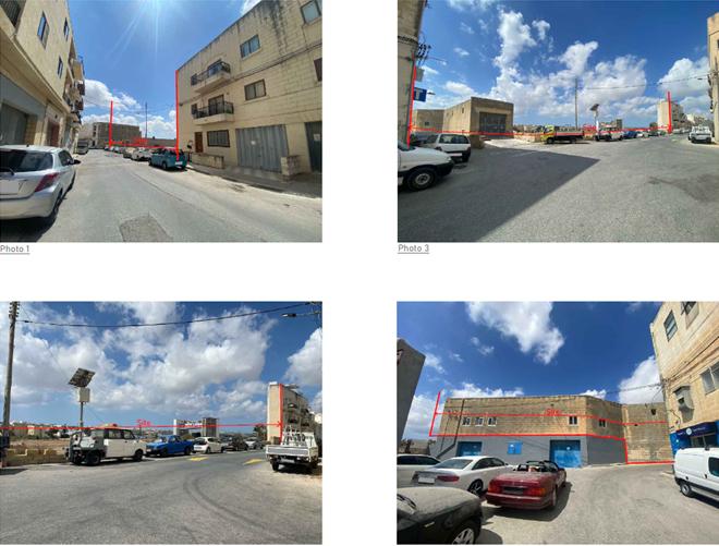Photos show different angles of the site which will be developed.
