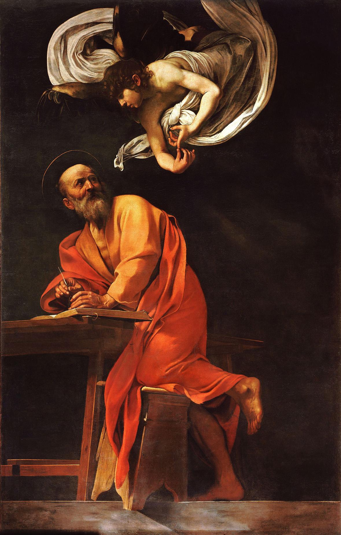 'The Inspiration of St Matthew' by Caravaggio