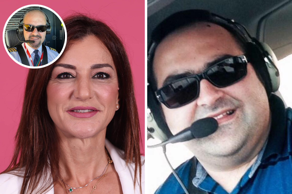 ALPA president Marco Lucia (right), vice-president Charmaine St John (left) and secretary Kristian Farrugia (inset). Photos: Facebook