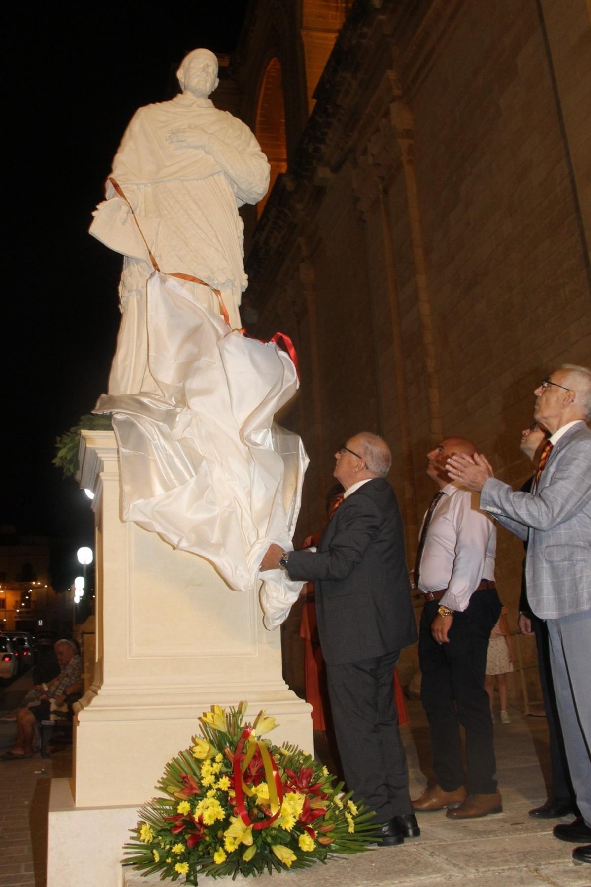 The unveiling of the restored statues of Dun Filippu Borg and Dun Perin Borg, a project completed last year after 31 years of work.