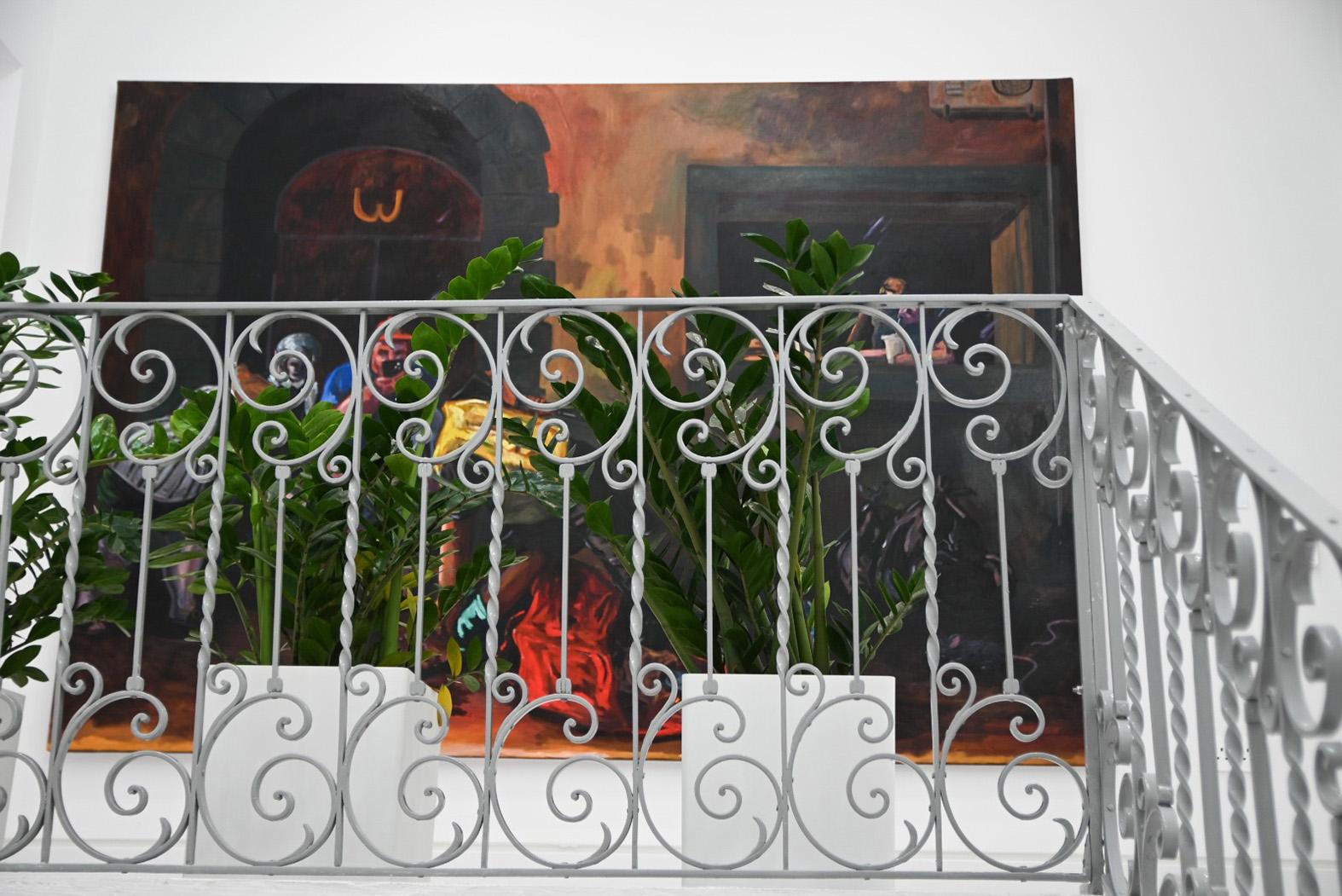 Art on display at the Axis exhibition space.