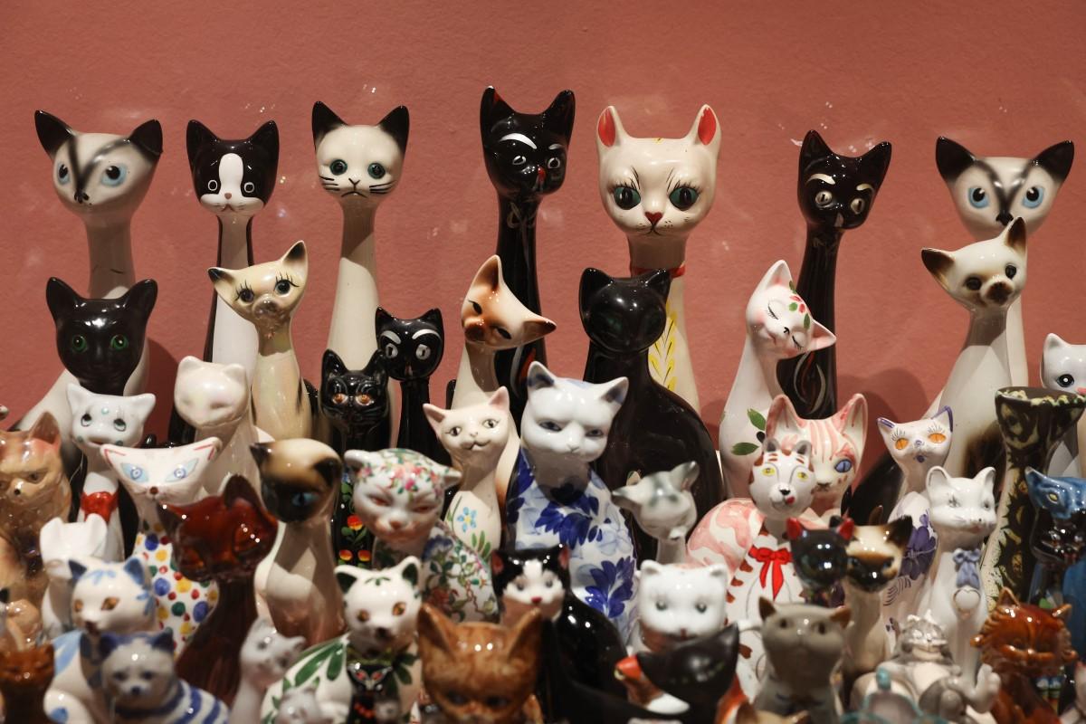An artwork called <em>Cat-tharsis</em>&nbsp;by British artist Andy Holden.