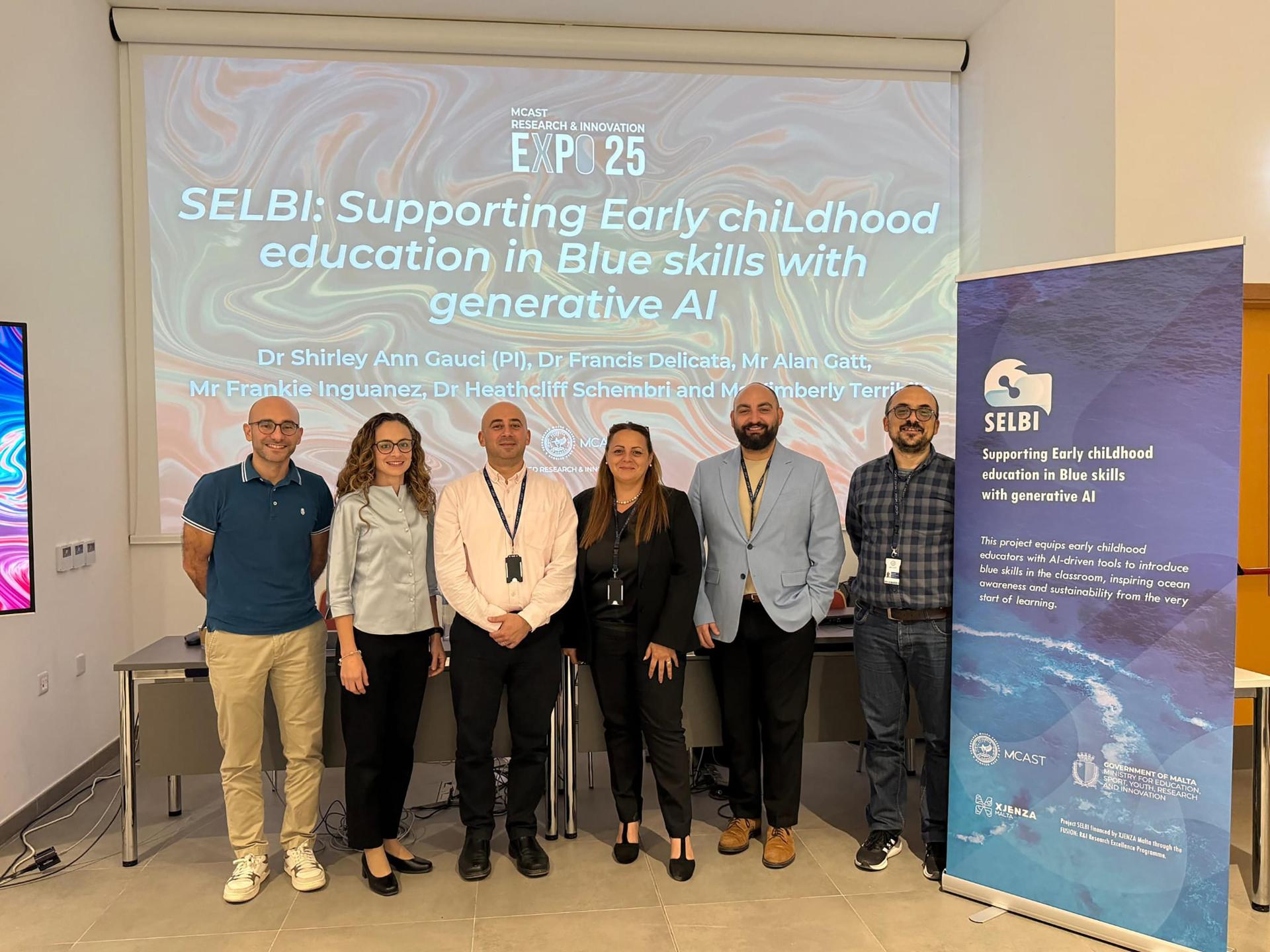 The SELBI team, from left: Francis Delicata, Kimberly Terribile, Frankie Inguanez, Shirley Ann Gauci, Heathcliff Schembri and Alan Gatt.