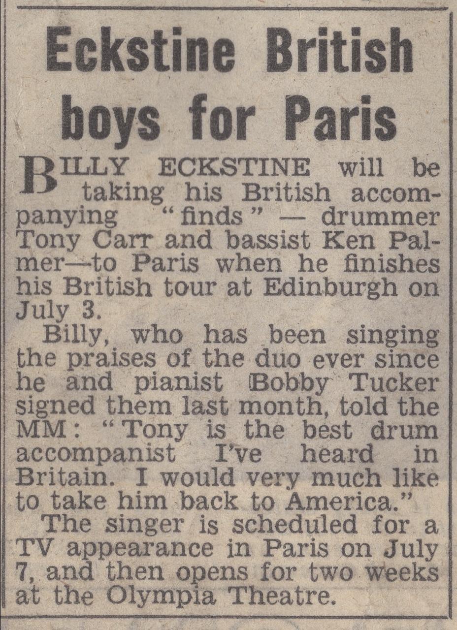 Press clipping mentioning Carr as the best in Britain Photo: Ġuż&egrave; Camilleri
