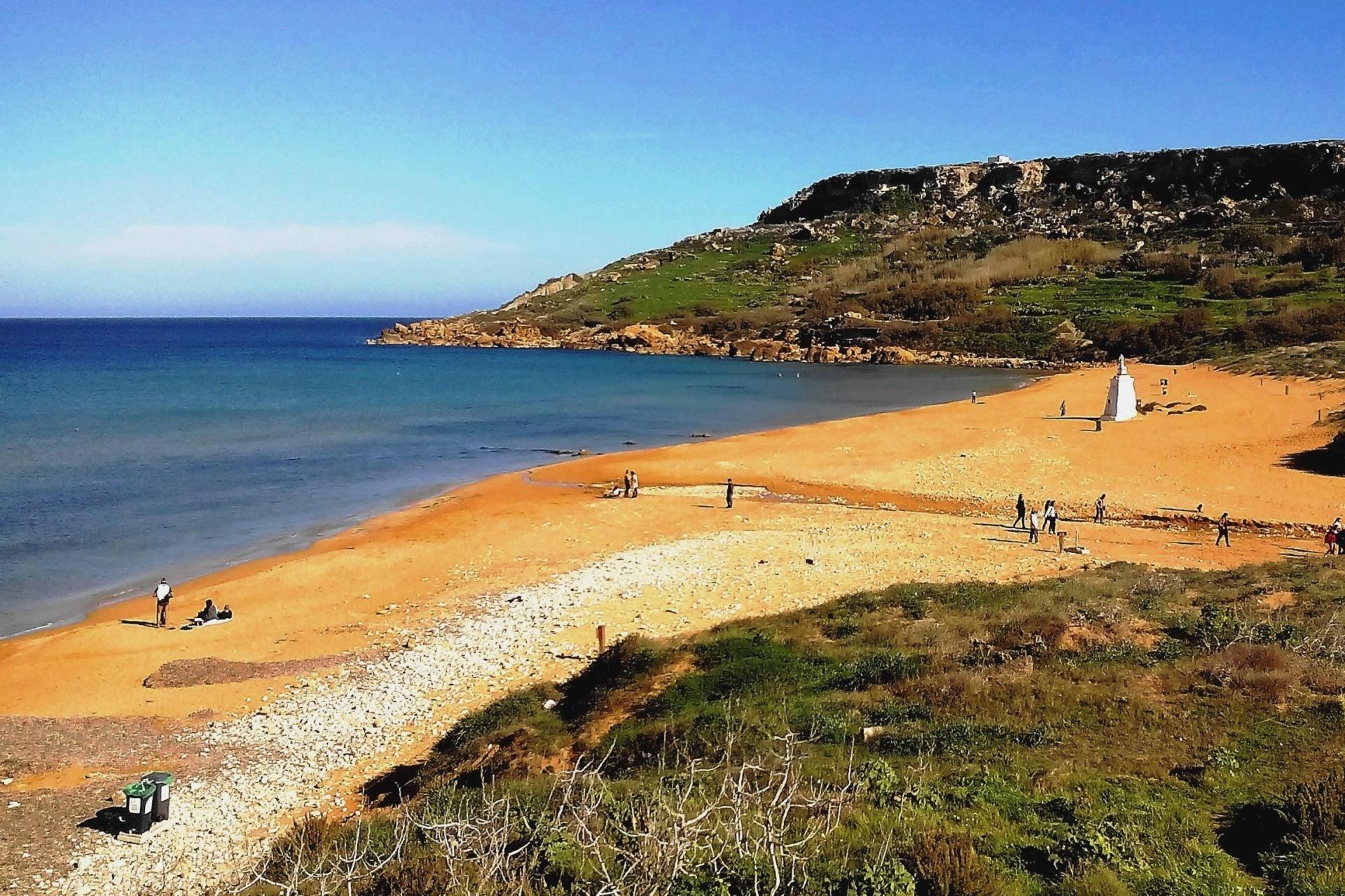 An Armed Forces helicopter was dispatched over Ramla Bay shortly after 1.15pm on Monday in an attempt to rescue the father and son. File photo: Shutterstock
