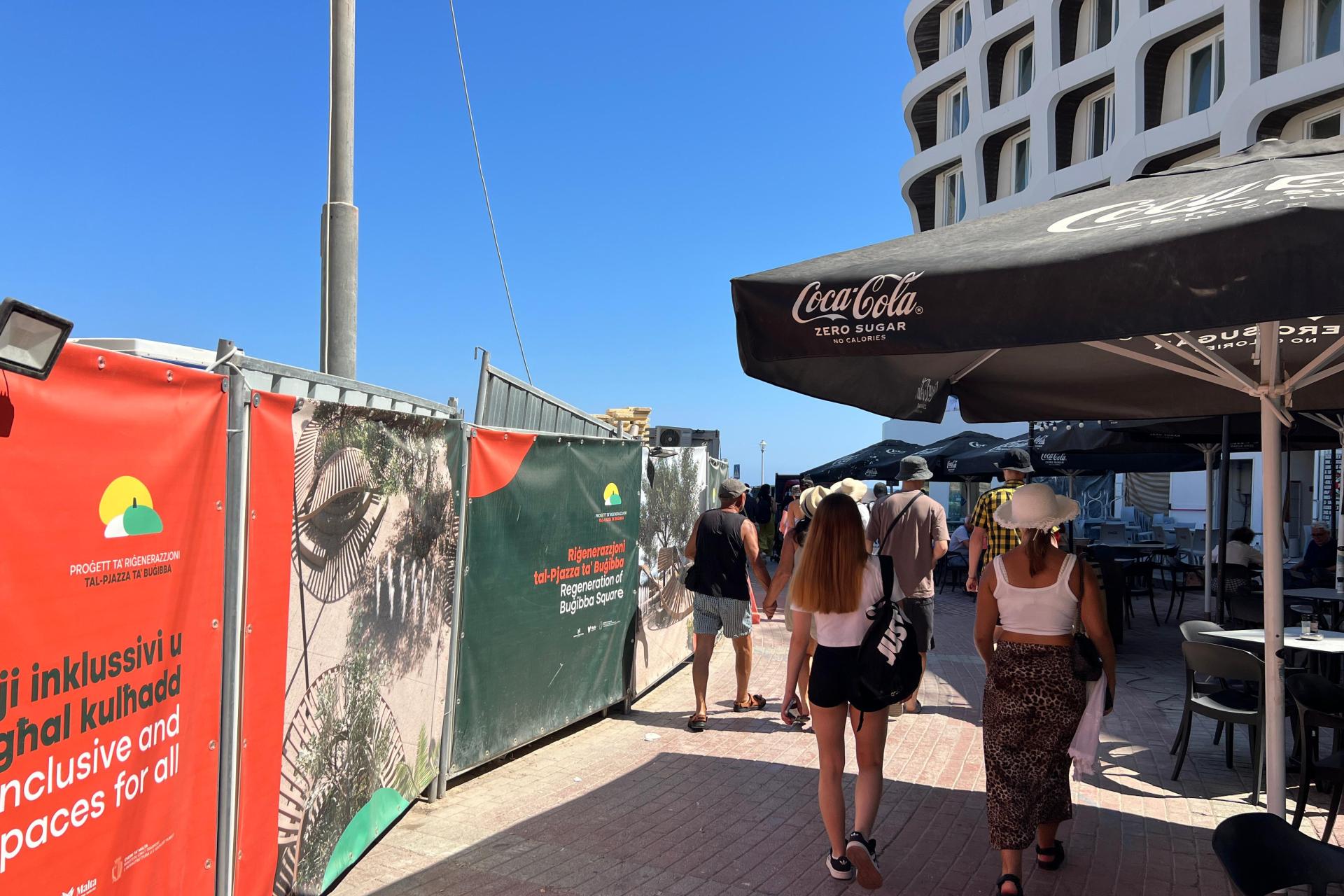 Infrastructure Malta said access to the area was not being obstructed. Photo: Chris Sant Fournier