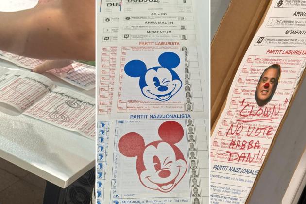 Male genitalia, clowns and Mickey Mouse: How voters spoiled their ballots