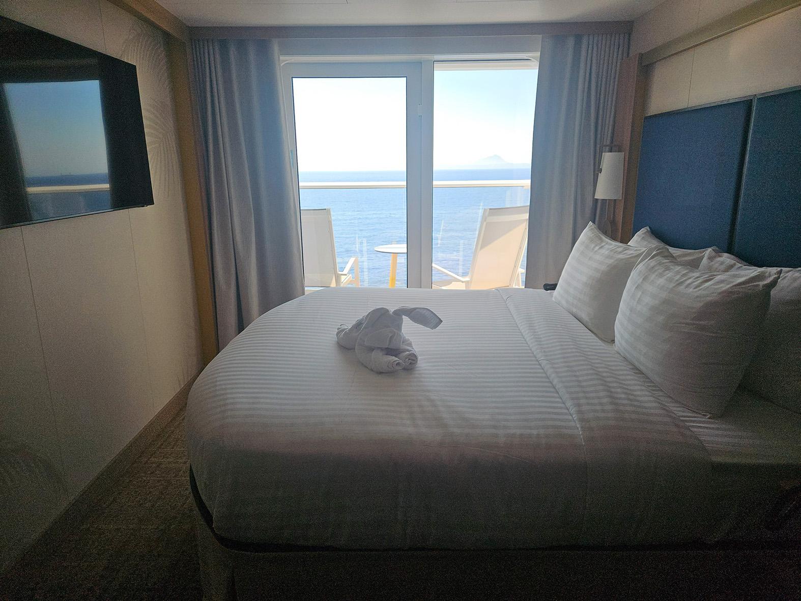 Compared to the energy of the ship, cabins are an oasis of tranquillity.