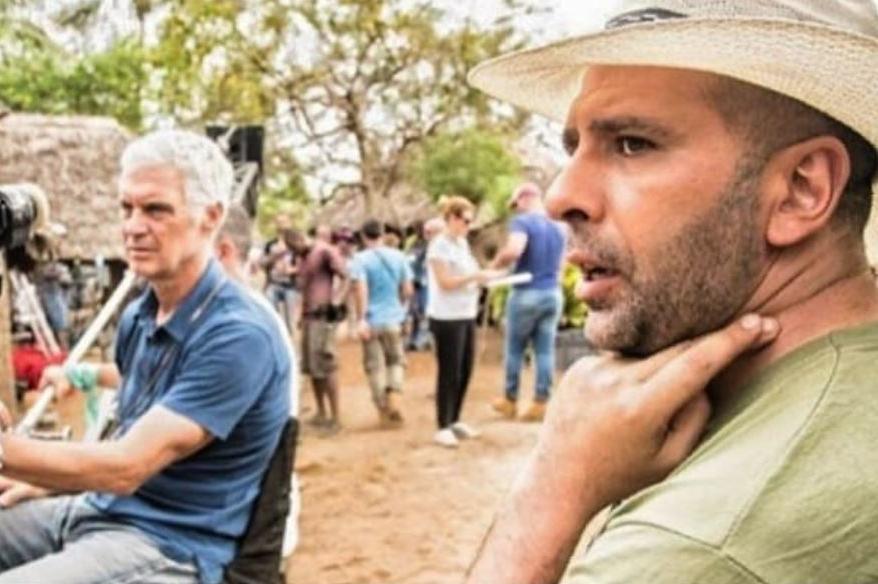 Director Checco Zalone during a 'Tolo Tolo' shoot in Kenya earlier this year. Photo: Checco Zalone/Instagram.