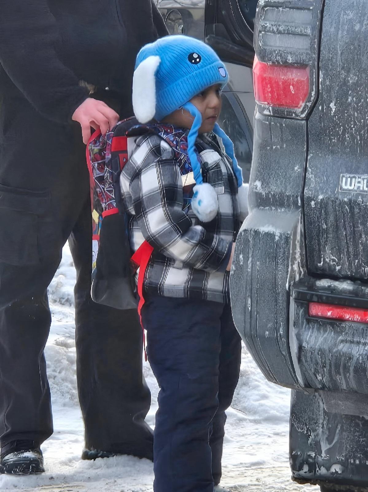 Photo courtesy of Columbia Heights Public Schools showing Liam Ramos being detained. Photo: X, formerly Twitter