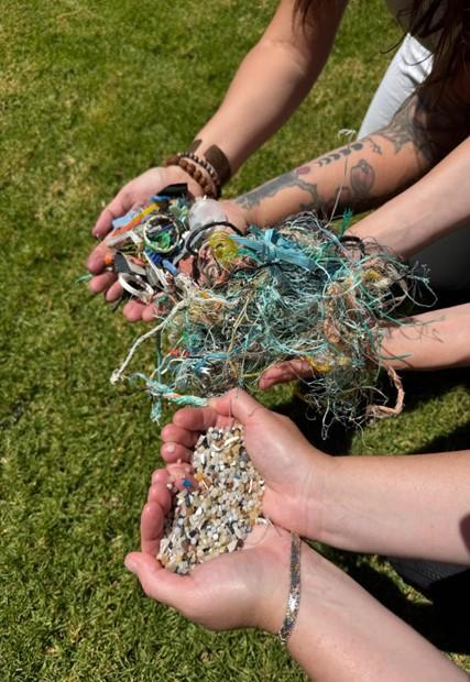 Different types of plastic collected by Scuttle.