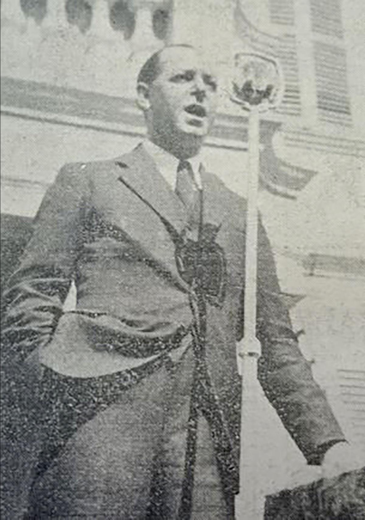 Wartime NFU president and leader of the Constitutional Party, Roger Strickland. Photo: Il-Berqa