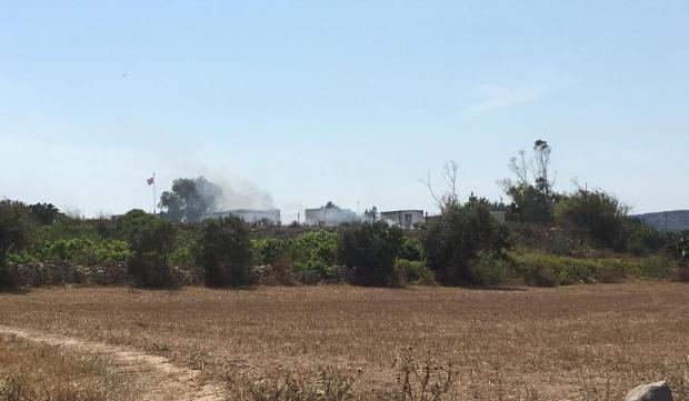 Part of the fireworks factory appears destroyed following the blast. Photo: Matthew Mirabelli