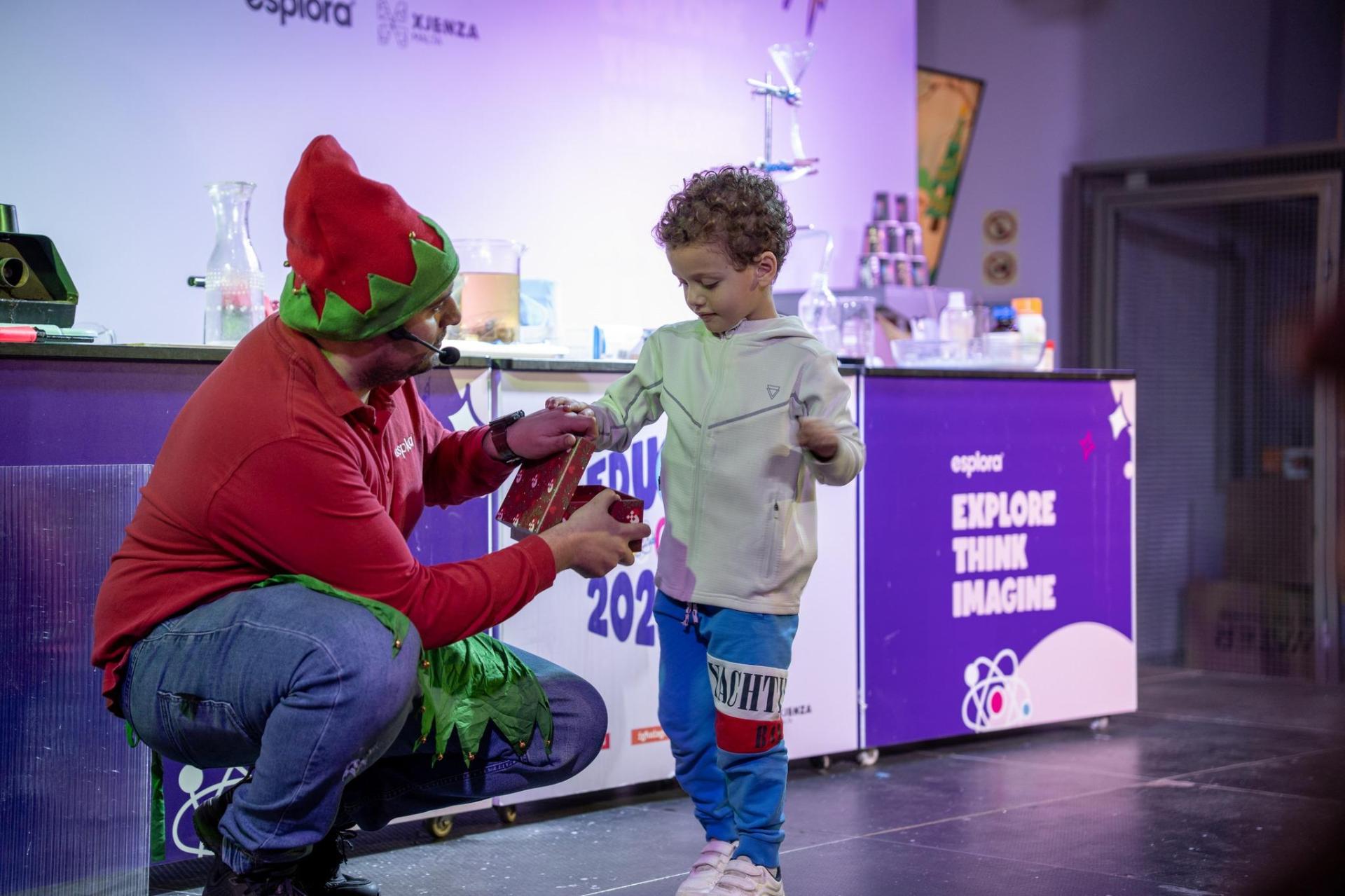 A young visitor at Esplora during Christmas. Photo: Esplora