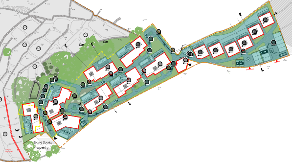 Drawings of the proposed 14 bungalows that will replace the wedding venue. Photo: Planning Authority