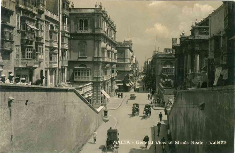 The Wembley Store featured in postcards when Republic Street was called Strada Reale.