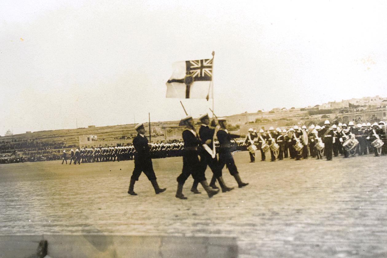 A 1930s naval parade