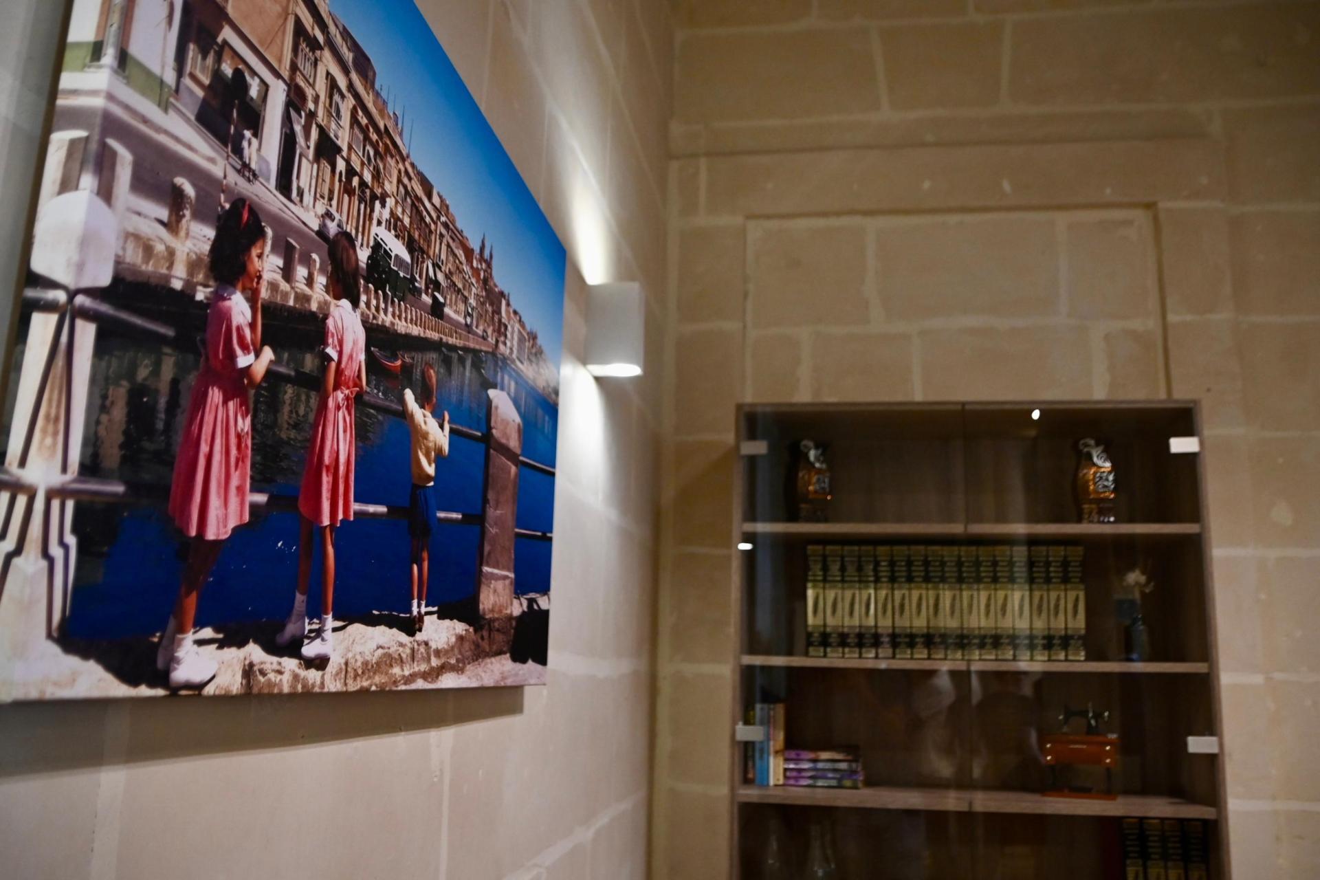 The centre is full of photos that are meant to remind patients of their youth. Photo: Jonathan Borg