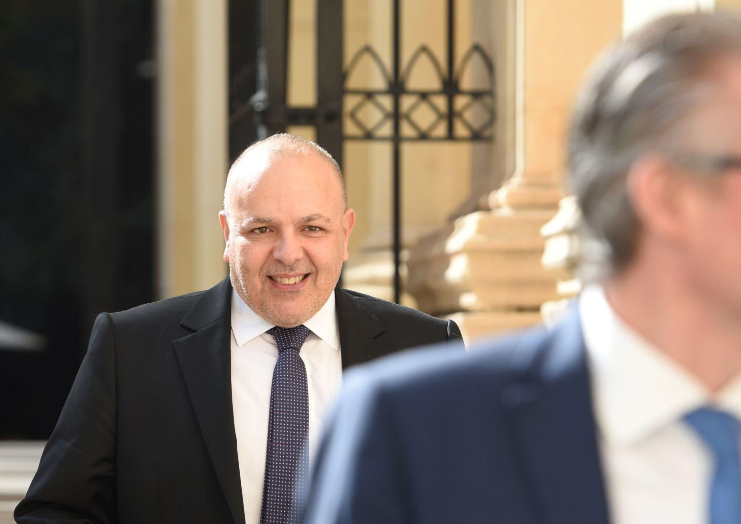 Keith Schembri emerging from court in a previous case. Photo: Chris Sant Fournier