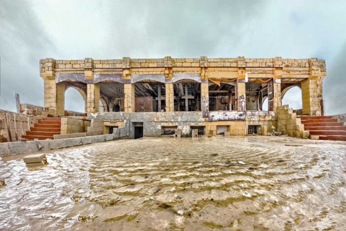 The seaward side of the Qbajjar Battery.