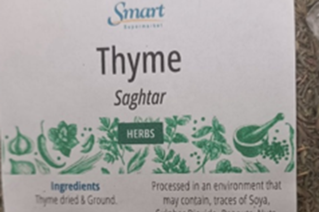 Health warning issued over thyme packets