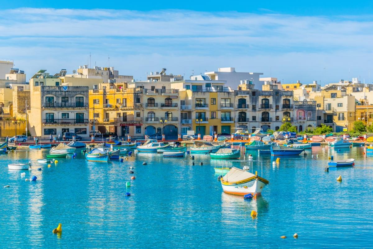 Boats dot calmer waters at Birżebbuġa. Photo: Shutterstock.