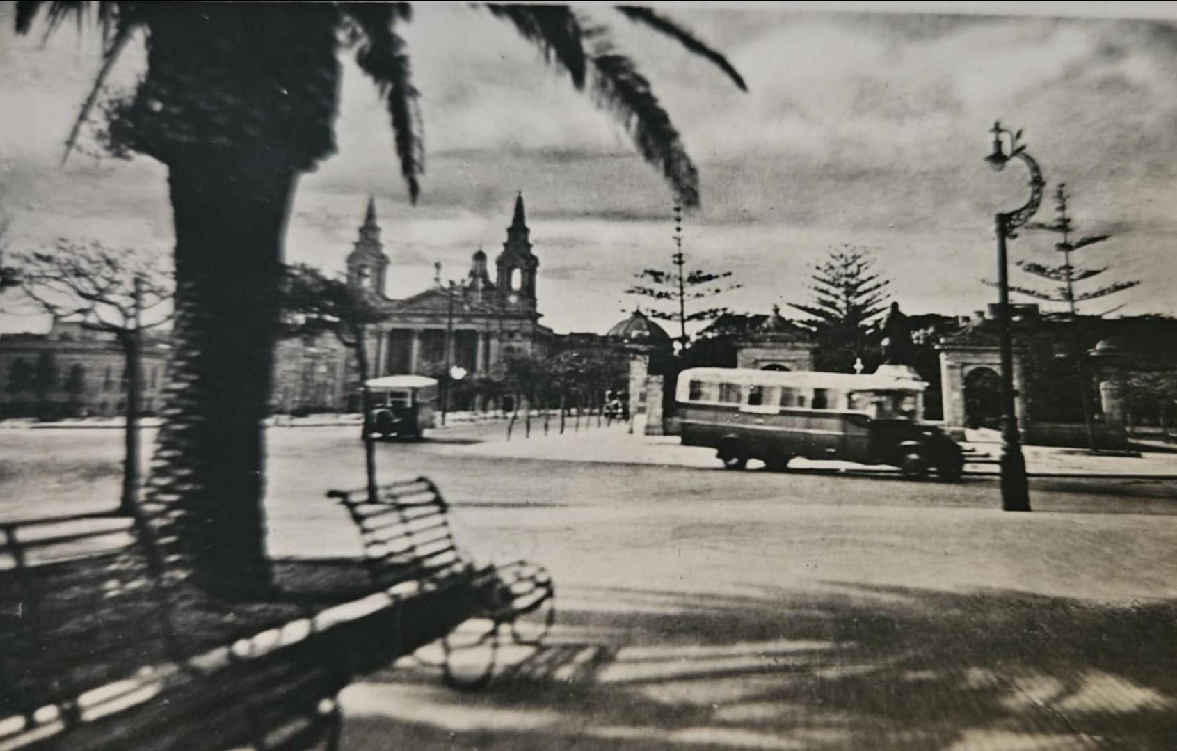 Fred&rsquo;s photograph of the granaries during the second world war. Photo: Rob Hallam