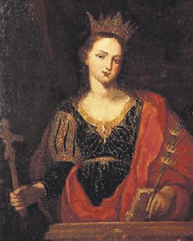 Painting of Santa Venera by Giacinto Platania in Acireale.