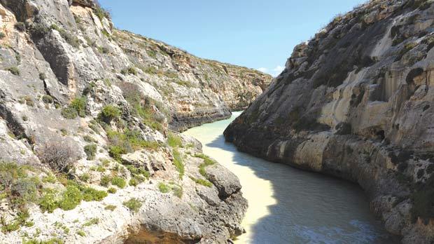 How to get there: Proceed by car beyond Xwejni Beach (of The Rook disco fame) for about 500 to 1,000 metres, park your car and descend the cliffs on foot. Photos: Matthew Mirabelli