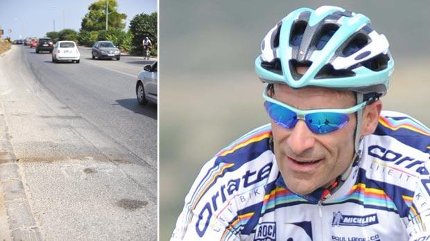 Faded bicycle lanes are in desperate need of maintenance. Photo: Chris Sant Fournier. Right: Cliff Micallef. Photo: Rene Rossignaud.