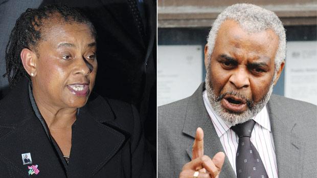 Doreen Lawrence. Right: Neville Lawrence.